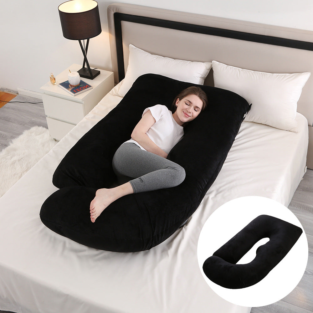 Pregnant women's pillow waist protection side sleeping slope pillow J-shaped pregnancy sleeping pillow - V.I.P Digital Presence