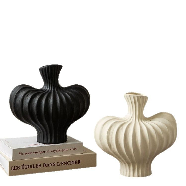 Plastic art imitation ceramic vase high-end decoration for living room desktop decoration - V.I.P Digital Presence
