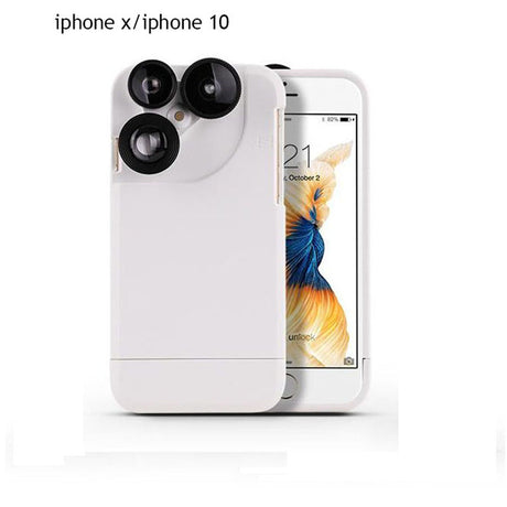 4 In 1 Telescope lense Mobile Phone Case for Iphone x 8plus 7 plus 6 plus 8 7 6s Camera lenses Outdoor Hunting - V.I.P Digital Presence