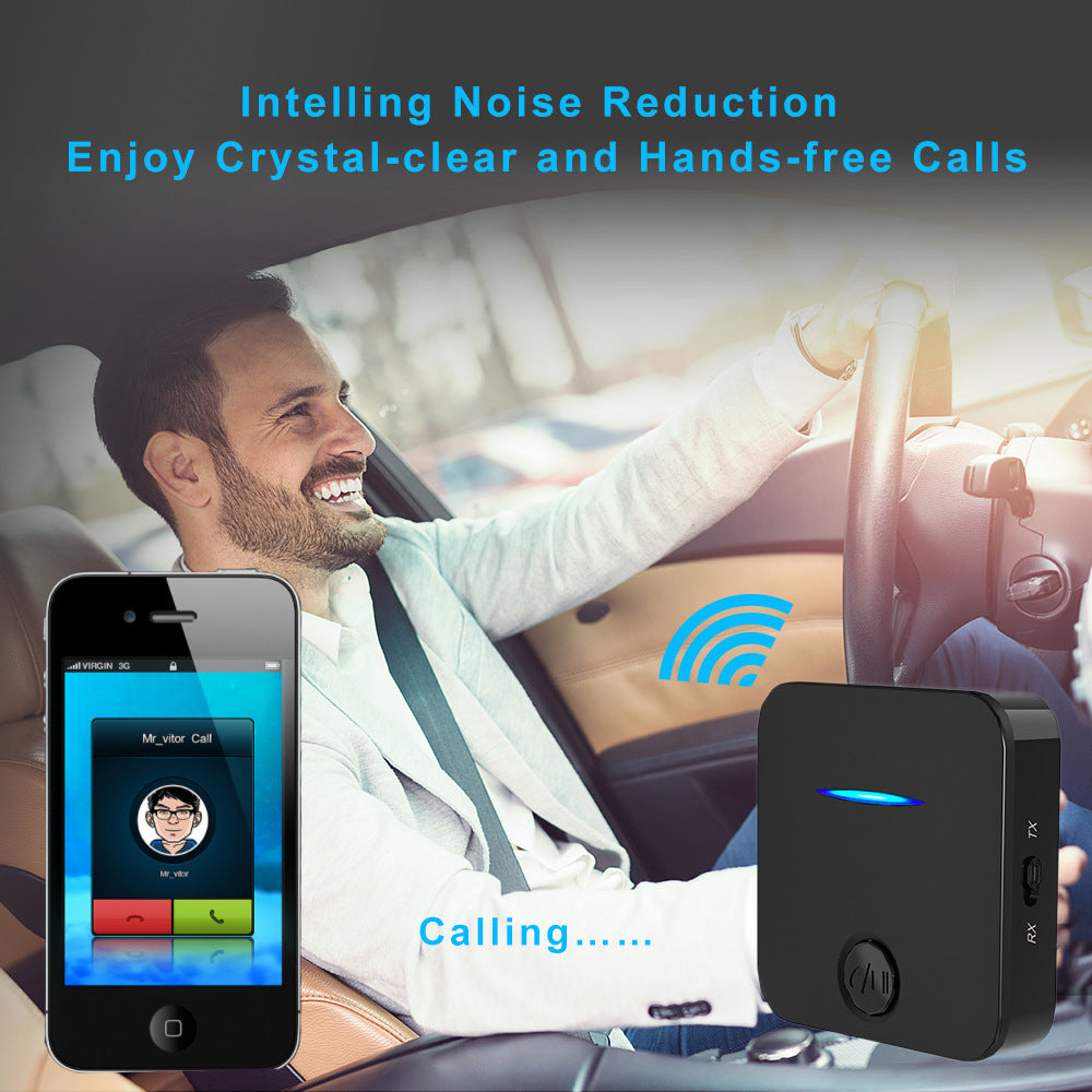 Bluetooth audio receiver transmitter adapter, MIC 2-in-1 car speaker - V.I.P Digital Presence