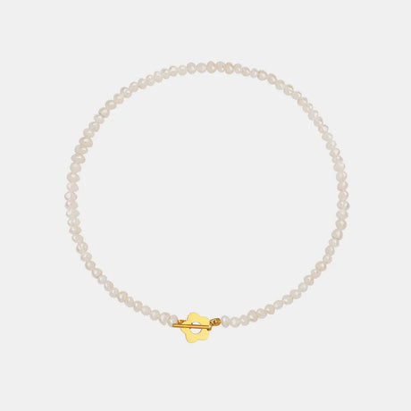 Titanium Steel Pearl Flower Necklace - V.I.P Digital Presence