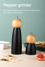 Kitchen Adjustable Coarseness Wood Pepper Grinder Mill Wooden Manual Sea Ceramic Grinding Mechanism Salt Mill - V.I.P Digital Presence