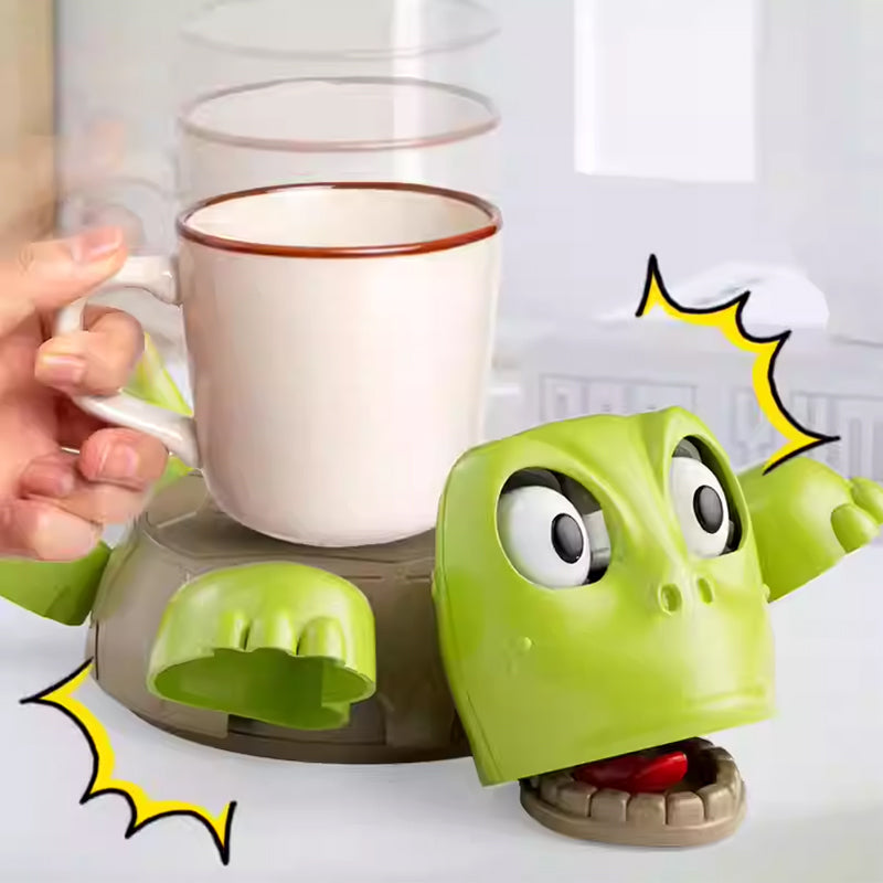 3D - printed Panicked Turtle Coaster: Insulated, for stress relief, doubles as mug base decor - V.I.P Digital Presence