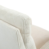 JiaDa Upholstered Swivel Glider.Flannel fabric.Rocking Chair for Nursery in Beige.Modern Style One Left Bag - V.I.P Digital Presence