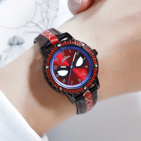 Creative high quality Marvel Spiderman cartoon boy student anime watch - V.I.P Digital Presence