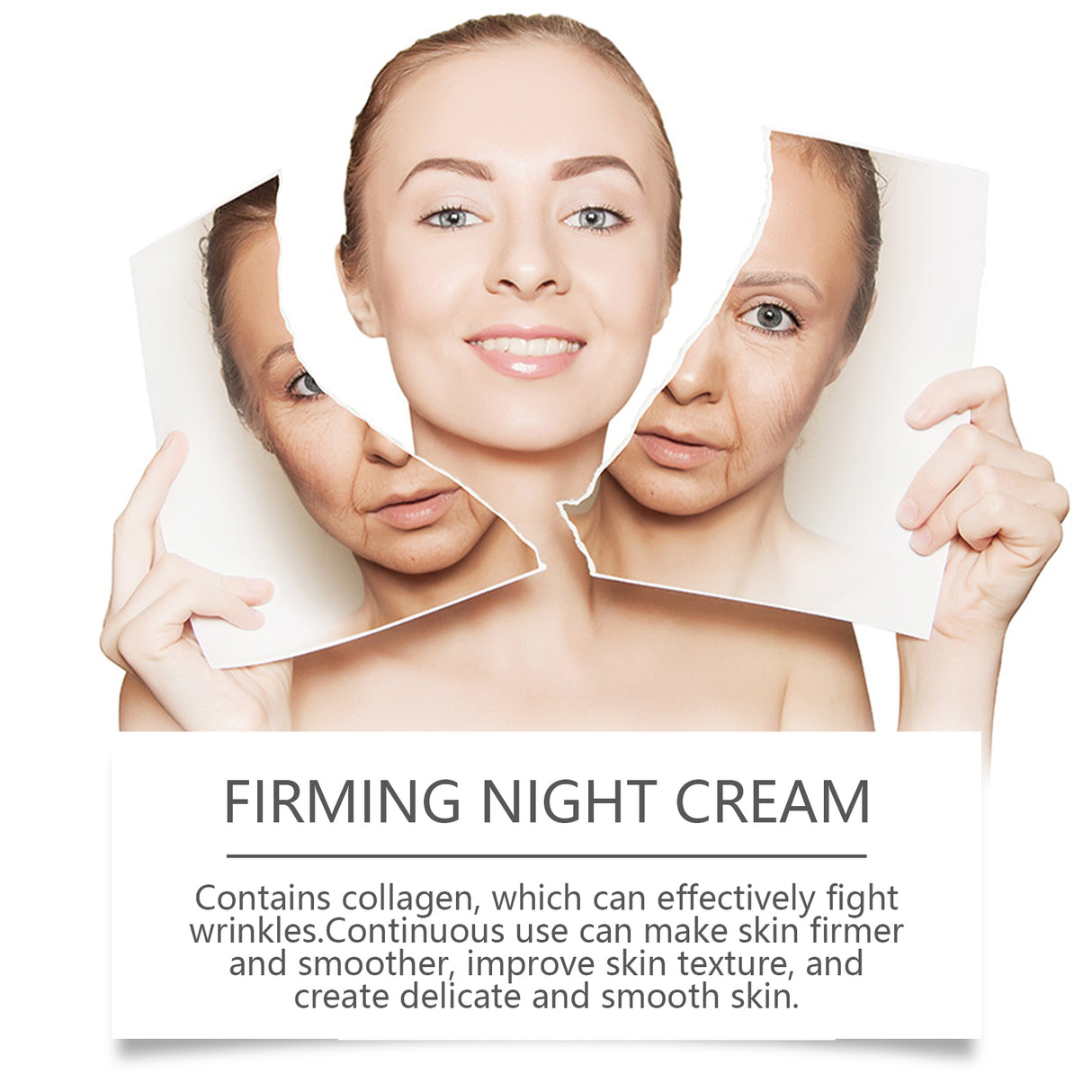 Crema reafirmante que hidrata, elimina las líneas finas y mejora la elasticidad, suavidad y finura de la piel del rostro.