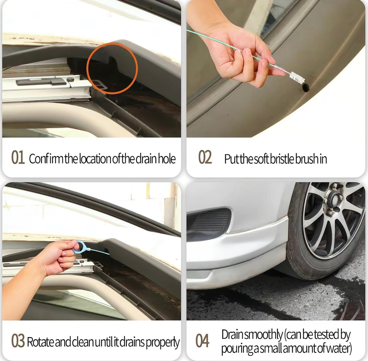 DrainFlex Car Brush