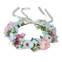 Flower garland headwear, forest style girl, sweet vacation, photography, hair accessories, simulated flowers, green leaves, flower garland - V.I.P Digital Presence