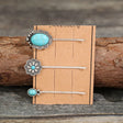 3 PCS/Set Artificial Turquoise Hair Pins - V.I.P Digital Presence