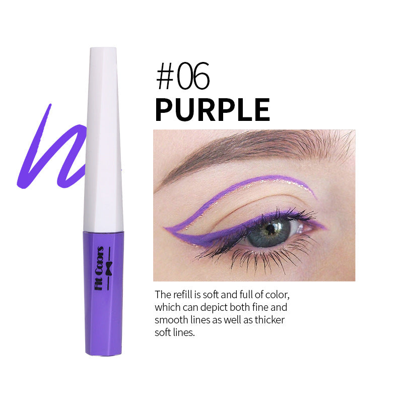 Fit Colors Fluorescent Luminous Color Eyeliner Rainbow Painted Graffiti Waterproof Quick Drying Eyeliner - V.I.P Digital Presence