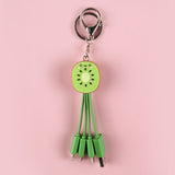 Kiwi Mobile Data Cable Healing Series Fruit Smile Keychain Universal Charging Cable 3-in-1 - V.I.P Digital Presence