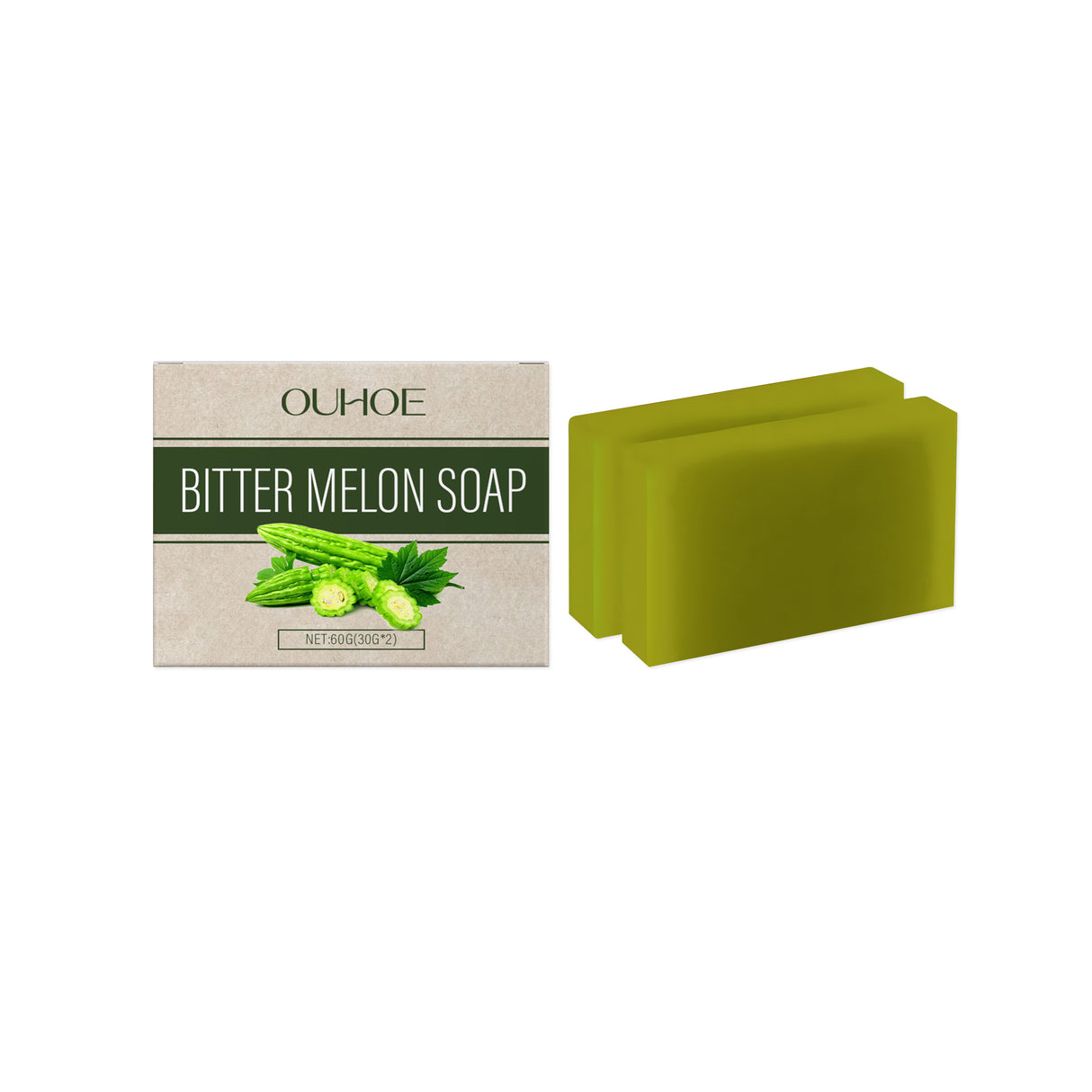 Bitter Gourd Herbal Bath Soap Gently Moisturizes Body Skin Moisturizes And Cleanses Pores Bath Body Soap