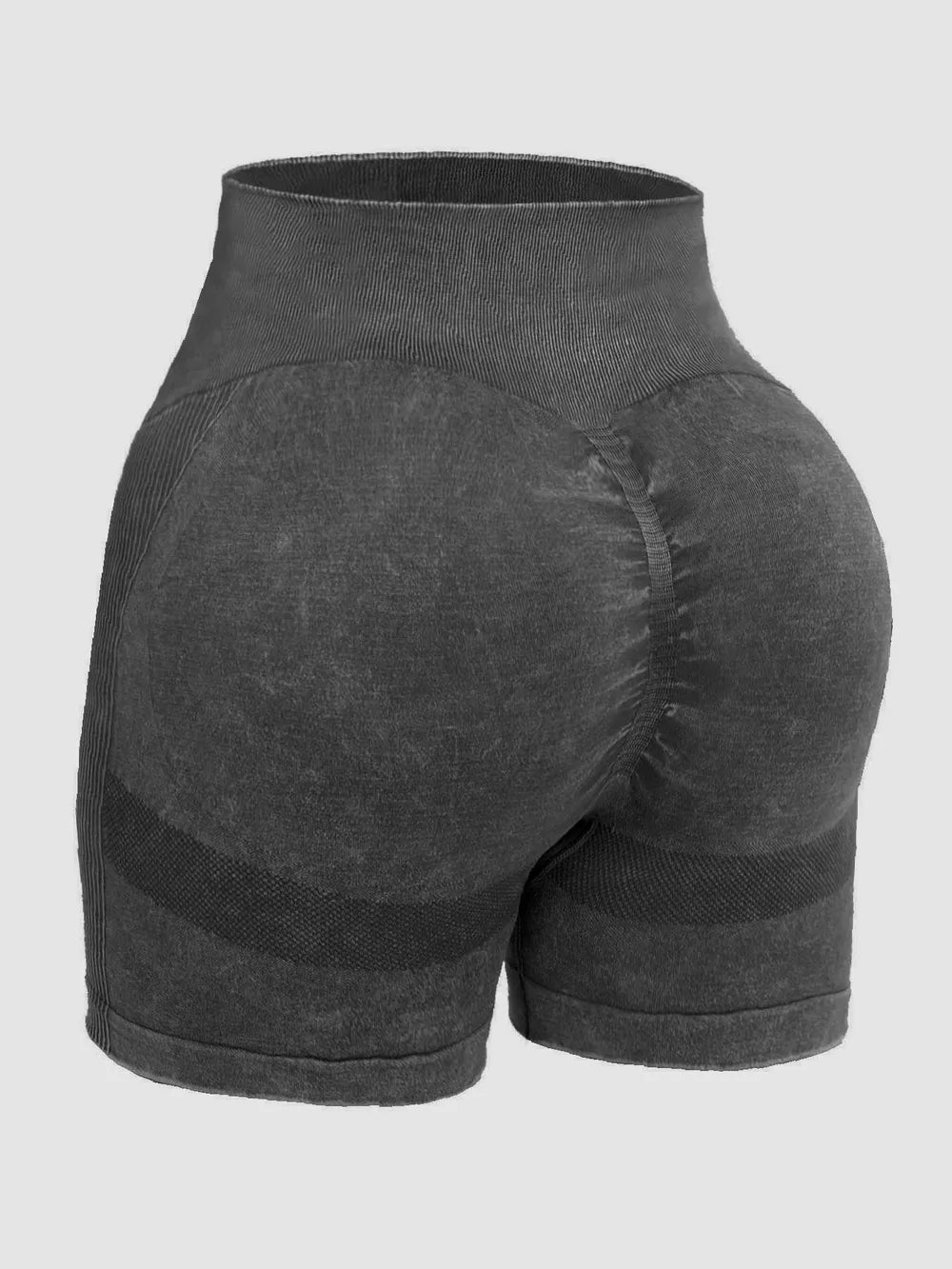 Washed High Waist Active Shorts - V.I.P Digital Presence