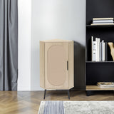 Corner cabinet ,Rattan door,Freestanding Corner Tables For Small Spaces, Corner Shelf Stand For Living Room, Kitchen - V.I.P Digital Presence
