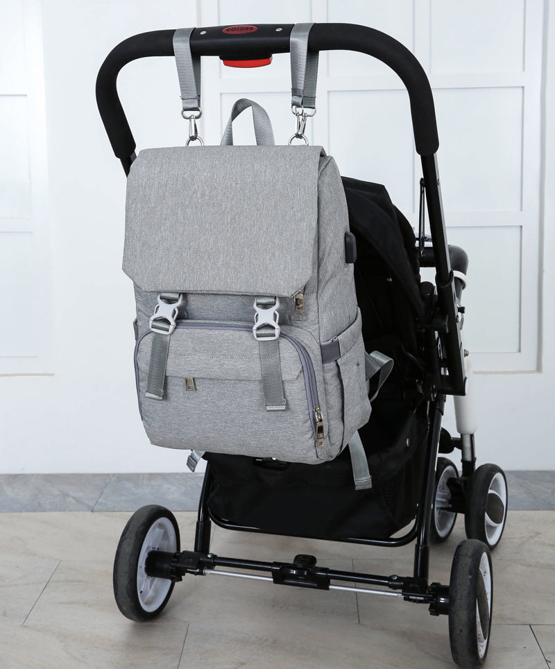 Baby Diaper Bag With USB Interface Large baby nappy changing Bag Mummy Maternity Travel Backpack for mom Nursing bags - V.I.P Digital Presence