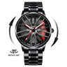 New Top Brand Luxury Mens Watches Stainless Steel Car Wheel Hub Quartz Watch For Men Military Sport Watch Relogio Masculino - V.I.P Digital Presence