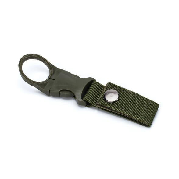 Mosquetón de nailon Molle para botella de agua, cinturón, mochila, gancho para colgar, hebilla para exteriores, herramienta de soporte