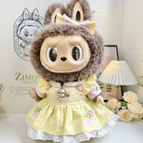 Clothing with 58cm LABUBU Design ZIMOMO Doll Clothes Rubber LABUBU Plush Toy Clothing Cute