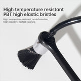 Barista tool: long - handle cleaning brush for coffee machine steam, with replaceable head to remove brew head dirt - V.I.P Digital Presence