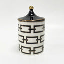 Gold Plated Stripe Ceramic Storage Jar Home Scented Candle Bottle Wedding Candy Gift Jar Cosmetic Jewelry Storage Bottle Decor - V.I.P Digital Presence