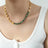 Agate bead chain design with titanium steel gold-plated necklace - V.I.P Digital Presence