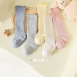 Spring And Summer Children's Socks In The Tube Loose Mouth Fungus Edge Combed Cotton Girls Baby Socks Long Tube Over The Knee Baby Socks - V.I.P Digital Presence