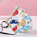 4pc Children Facemask + 8pc Filters Cartoon Kids Maske Face Cover - V.I.P Digital Presence