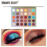 Romantic Beauty 30 Color Large Plate Pearlescent Matte Eye Shadow Plate Color Makeup Eye Shadow - V.I.P Digital Presence