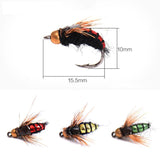 LEO 40pcs/box Fly Fishing Flies Lure High Carbon Steel Fly Tying Hooks for Trout Fishing Artificial Flies - V.I.P Digital Presence