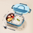 Stylish, simple, portable, large capacity 304 stainless steel two-compartment lunch box with bowl lunch box - V.I.P Digital Presence