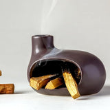 Ceramic Incense Burner with Palo Santo and Sage for Aromatherapy - V.I.P Digital Presence