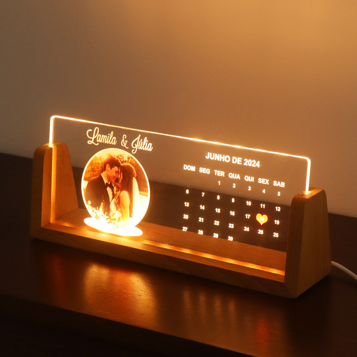 Personalized Gifts Loved Picture Frames Photo Text Memorial Plaque Night Light Christmas Decor Gift with USB - V.I.P Digital Presence
