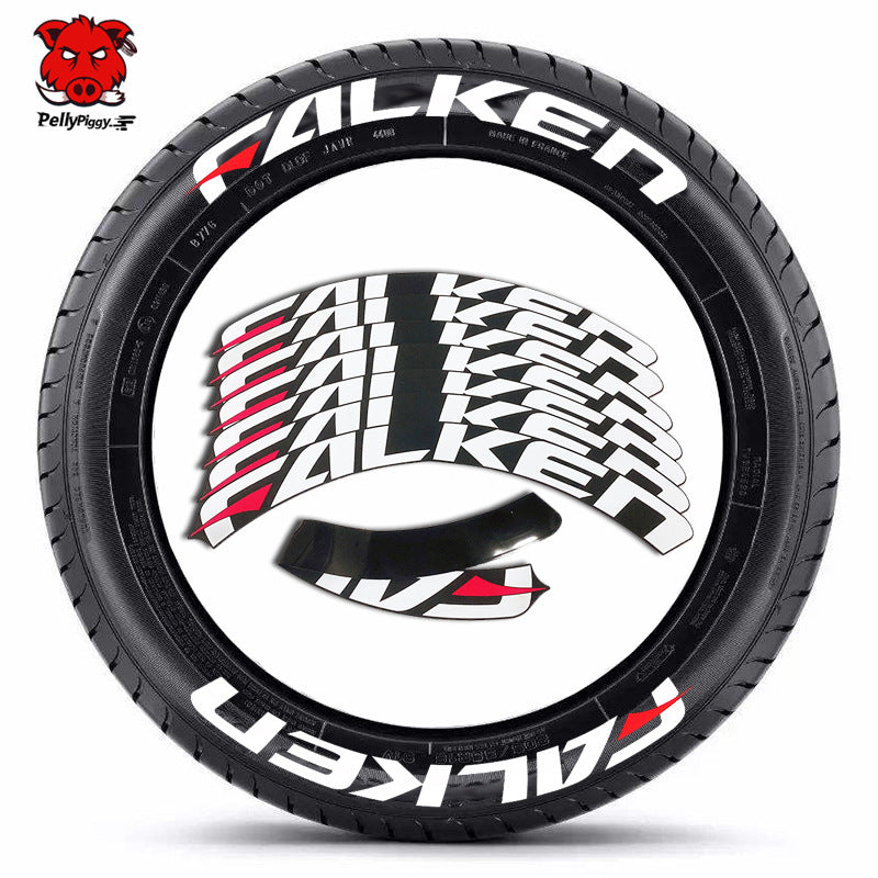 [One-piece set] Tire letter sticker one-piece set One-piece set Suitable for 4 tires No accessories included - V.I.P Digital Presence