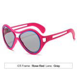 New European and American Sunglasses for Women UV400 Fashion Double Beam Round Frame Personalized PC Hollow Sunscreen Sunglasses - V.I.P Digital Presence