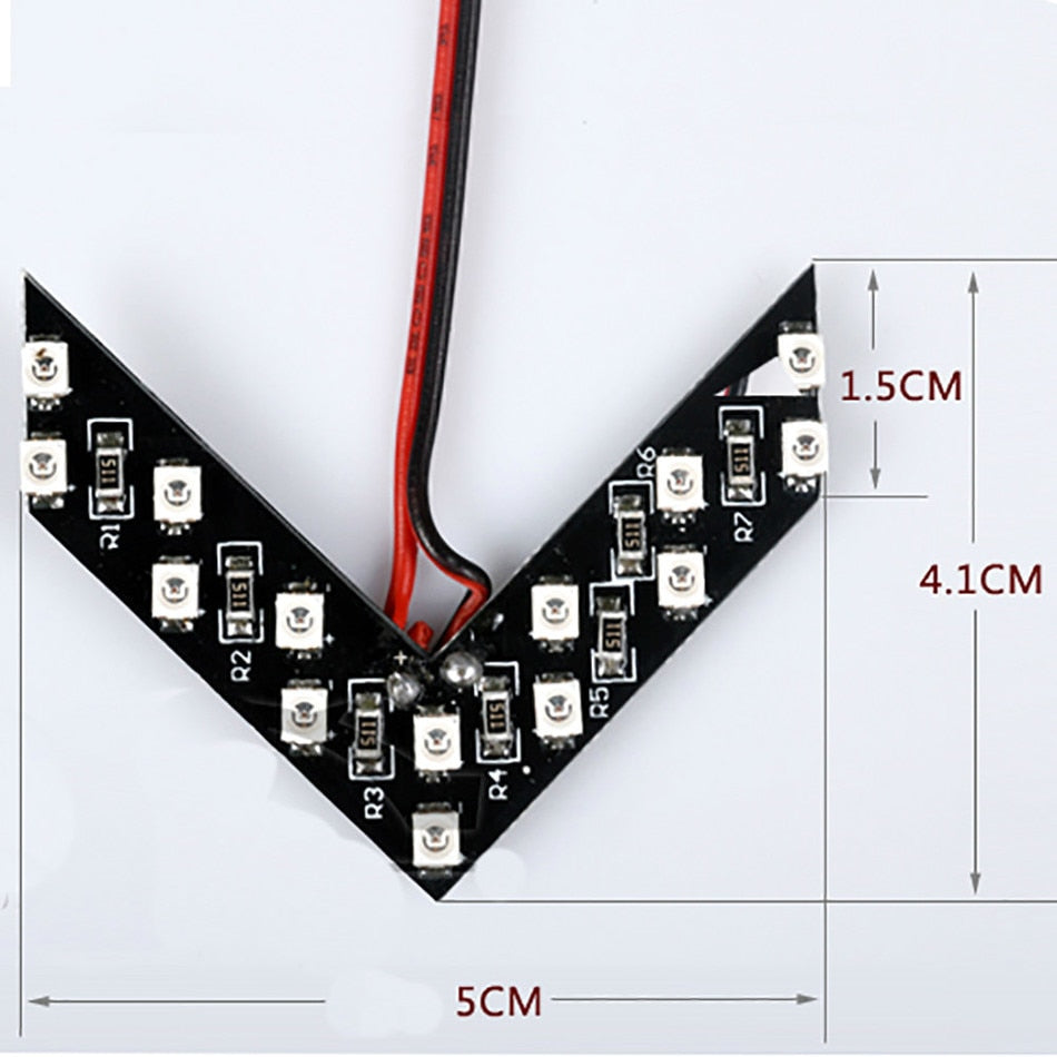 2pcs Arrow Panel 14 SMD LED Car Side Mirror Indicator Light Auto Turn Signal Light Car Styling LED Rear View Mirror AE - V.I.P Digital Presence