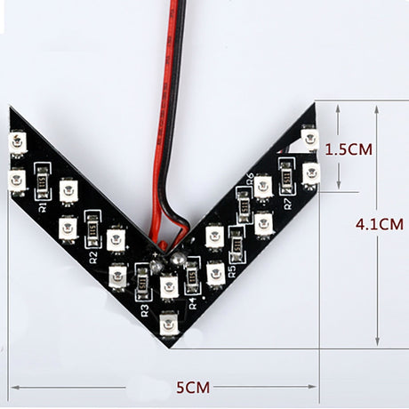 2pcs Arrow Panel 14 SMD LED Car Side Mirror Indicator Light Auto Turn Signal Light Car Styling LED Rear View Mirror AE - V.I.P Digital Presence