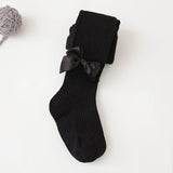 Spring And Autumn New Children's Pantyhose Bow Cotton White Baby Socks Medium Thick Foreign Girl Leggings - V.I.P Digital Presence