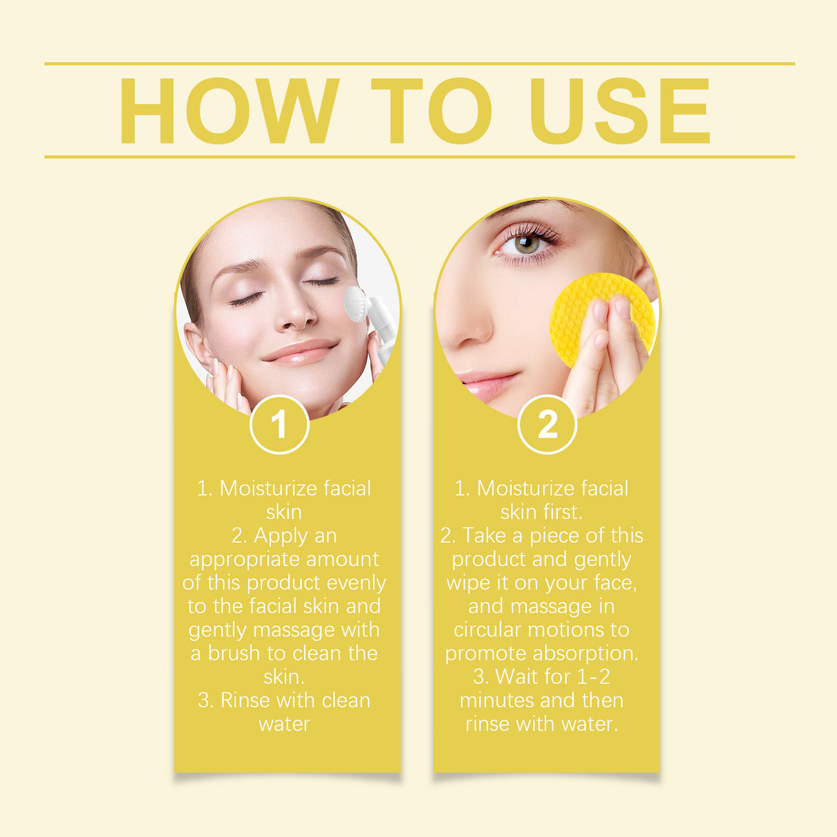 El set de limpieza suave de cúrcuma limpia suavemente la piel del rostro y mejora su calidad.