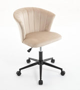 Home Office Chair, Velvet Fabric Swivel Flower Shape Computer Desk Chair for Home Office or Bedroom - V.I.P Digital Presence