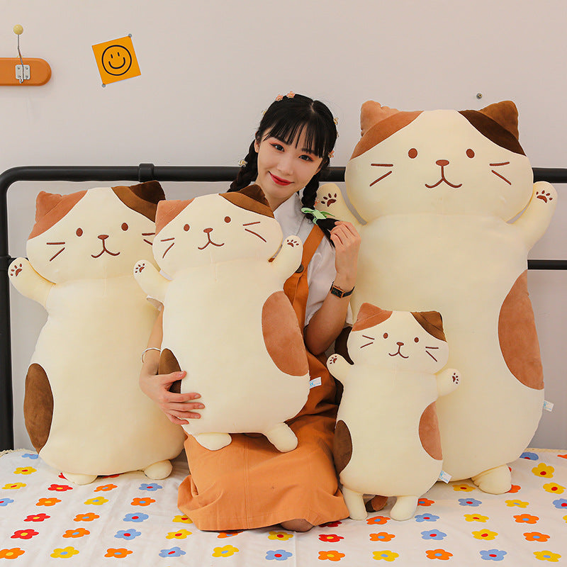 Cat Doll Girl Holding Big Doll Plush Toy Birthday Gift Girl - V.I.P Digital Presence