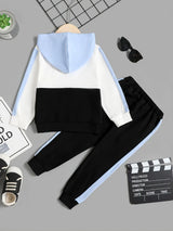Children's Color Block Hoodie and Pants Set - V.I.P Digital Presence
