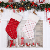 Christmas decoration supplies, high-end Christmas socks, red Christmas stockings, gift bags, tree hanging gift socks - V.I.P Digital Presence