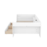 Upholstered Daybed with Trundle, Wood Slat Support,Upholstered Frame Sofa Bed Twin Blue - V.I.P Digital Presence