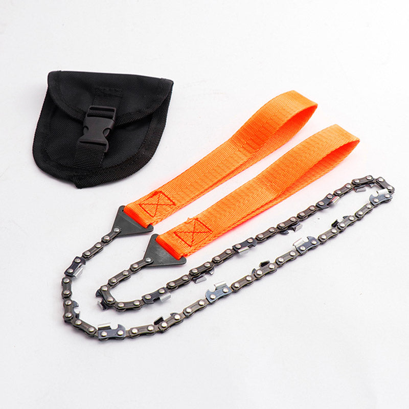 Outdoor hand zipper saw pocket chain saw garden tools 11/16/33 teeth 24 inch portable camping survival wire saw - V.I.P Digital Presence