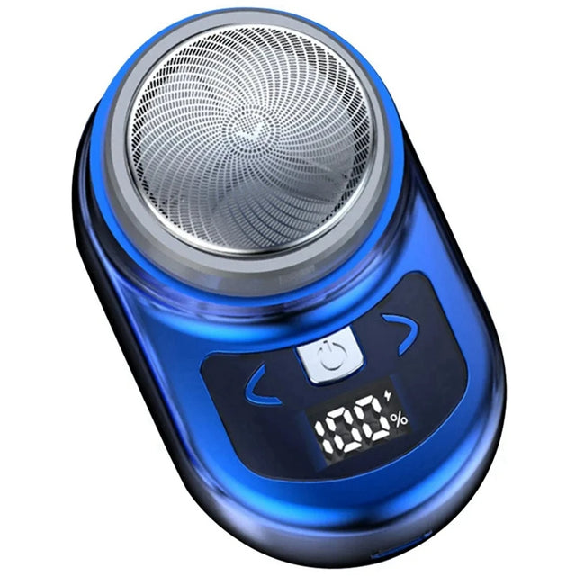 Portable Electric Shaver Pocket Shaving For Men Mini Beard Shaver LCD Power Display Rechargeable Travel Home Shaver Easy Install - V.I.P Digital Presence
