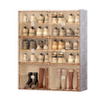Portable Shoe cabinet Living Room,Stackable Storage Organizer Cabinet with Doors and Shelves,Shoe Box for Closet - V.I.P Digital Presence