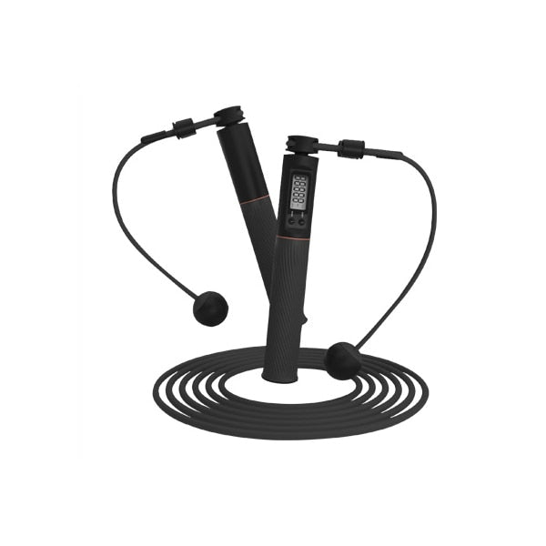 Cuerda para saltar de doble uso para mujer y niña, ideal para el hogar, inalámbrica, con contador, digital, inteligente, para mantenerse en forma, crossfit y con peso. 