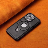 Suitable for Apple 16Promax phone case leather magnetic bracket iPhone 15 anti drop protective case - V.I.P Digital Presence