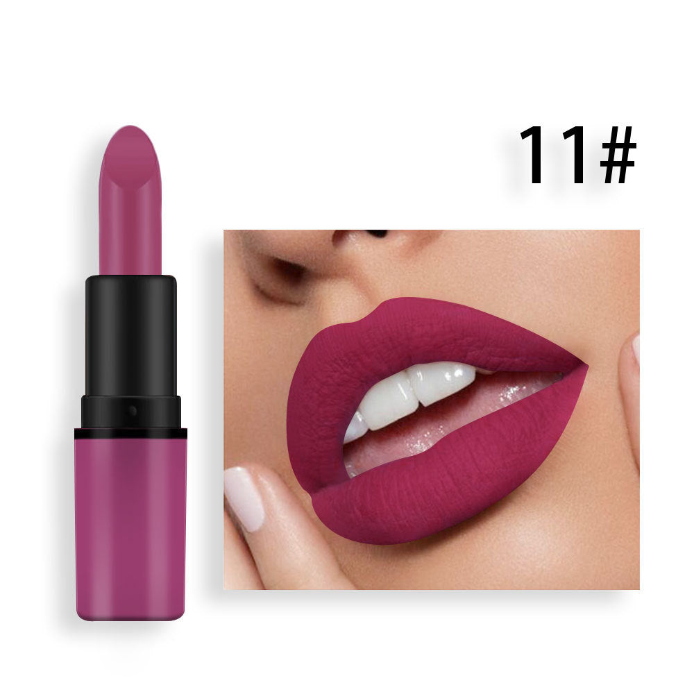 Matte Lipstick Bean Paste Plum Color Sexy Red Nude Beige Brown Red Bullet Lipstick - V.I.P Digital Presence