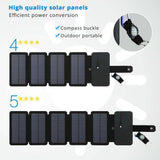 Lerranc Portable Folding 10W Solar Panels Charger 5V 2.1A USB Output Solar Cells for Cellphones Outdoors - V.I.P Digital Presence